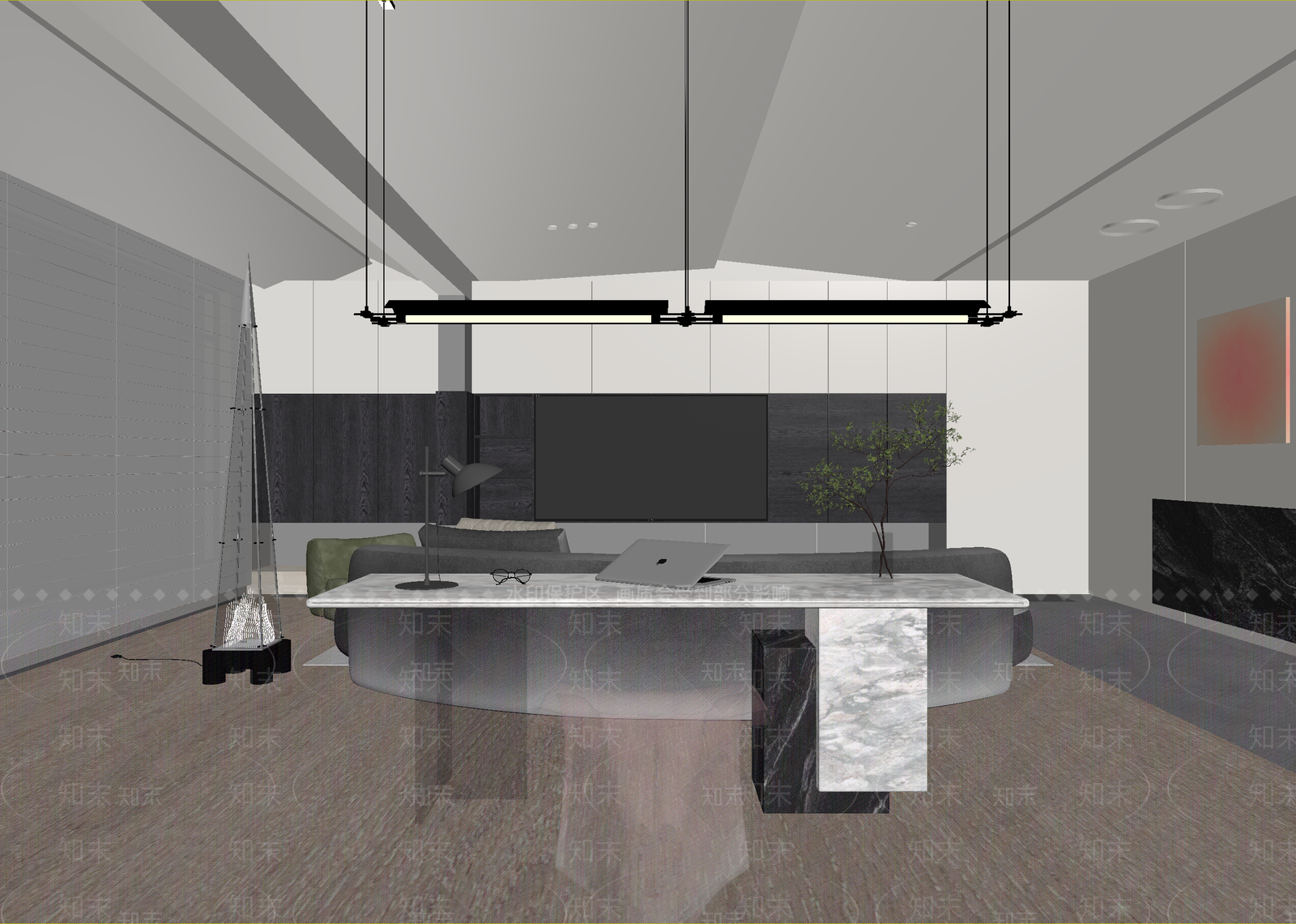 现代办公室3D模型下载【ID:1215150706】