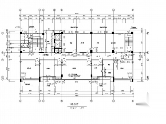 [广东]九层行政办公楼建筑施工图cad施工图下载【ID:167232149】