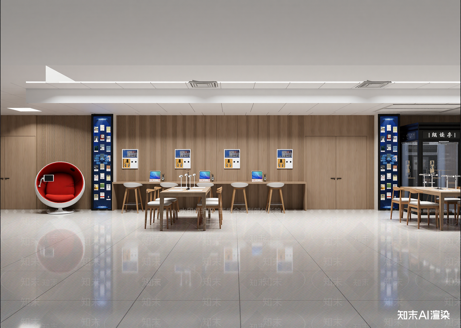 现代科技展厅3D模型下载【ID:1214796150】