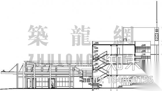 洪江市某汽车站建筑设计方案cad施工图下载【ID:164869156】