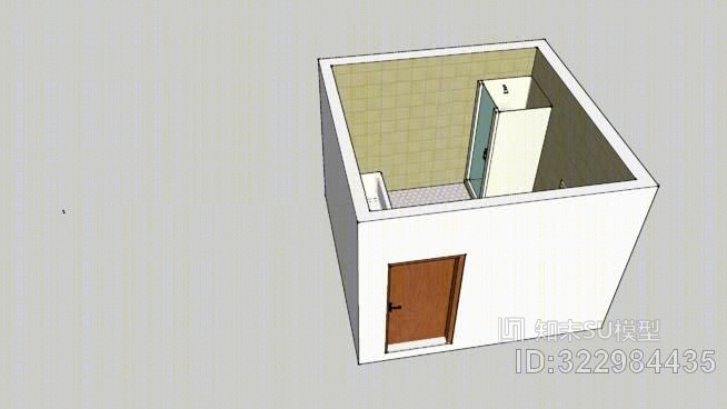 简易浴室SU模型下载【ID:322984435】