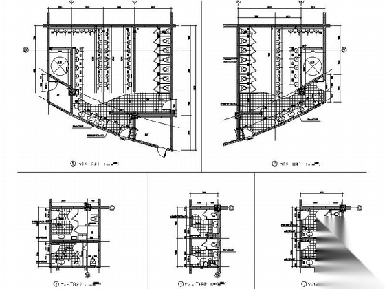 [江苏]现代风格游泳馆施工图（知名大学设计）cad施工图下载【ID:165612151】
