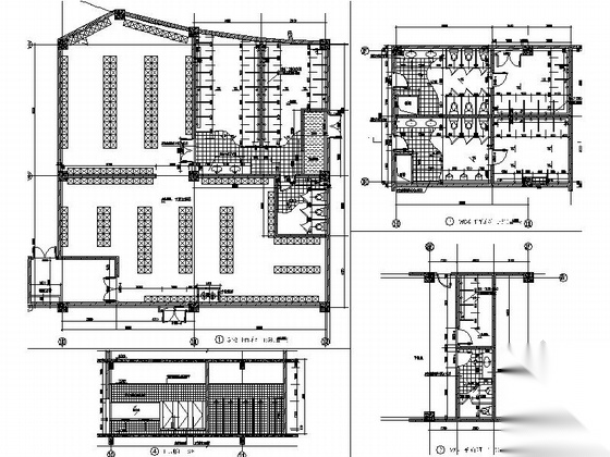 [江苏]现代风格游泳馆施工图（知名大学设计）cad施工图下载【ID:165612151】