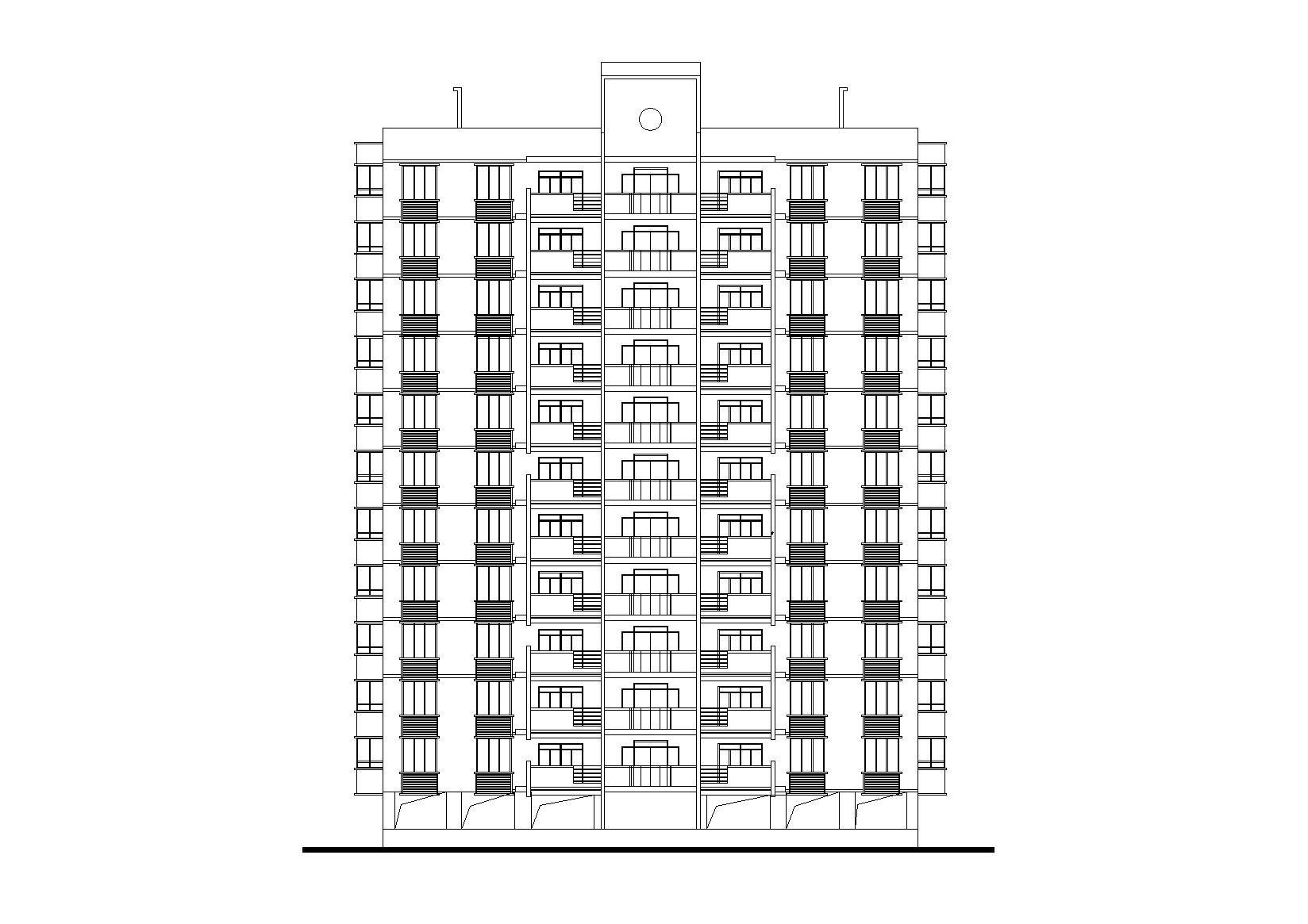 [江西]南昌星港小镇点式小高层住宅楼建筑施工图施工图下载【ID:165944107】