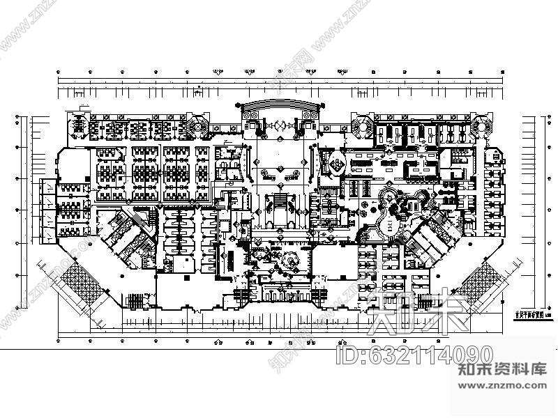 施工图南昌某大型桑拿浴会所装修图(含效果)cad施工图下载【ID:632114090】