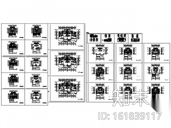 某集团办公室装饰图纸cad施工图下载【ID:161839117】