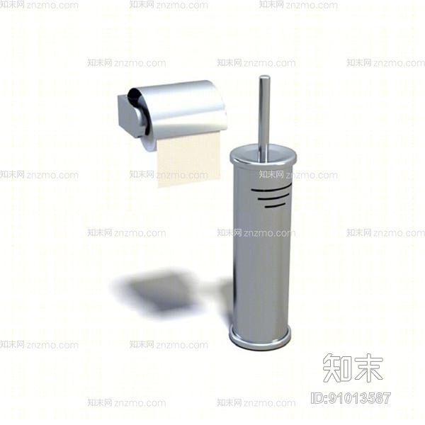 银色纸巾盒3D模型下载【ID:91013587】