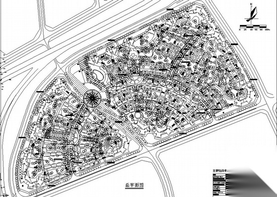 某居住区景观方案设计cad施工图下载【ID:161100108】