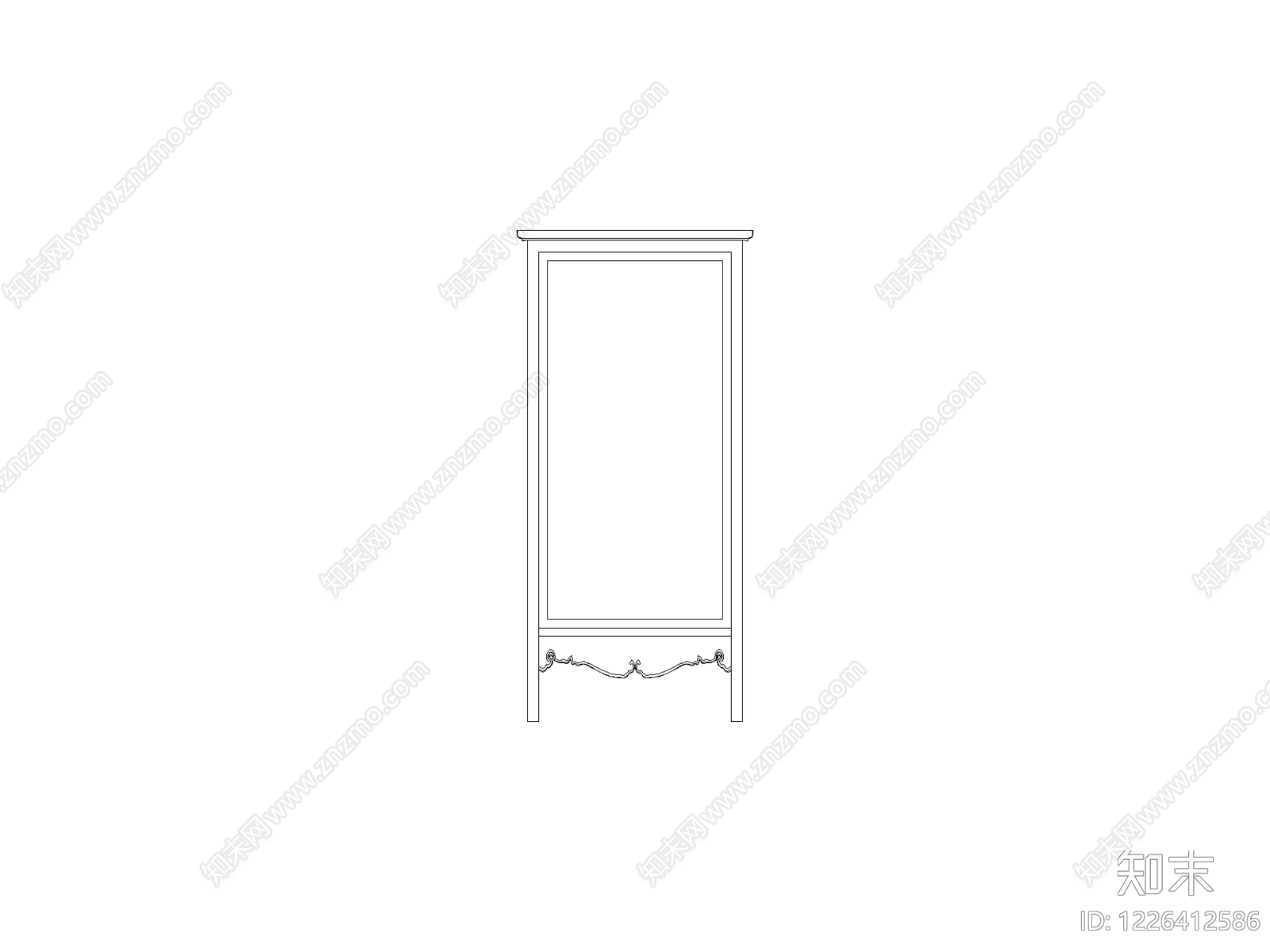 柜子平立面cad施工图下载【ID:1226412586】