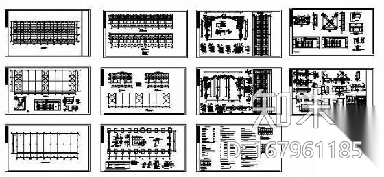 15吨吊车厂房全套结构图纸施工图下载【ID:167961185】