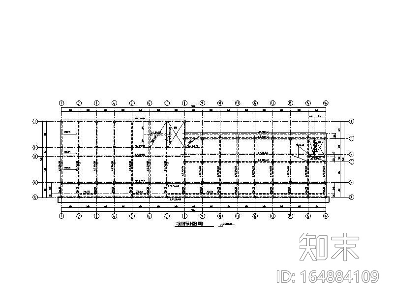 3层框架结构中学屋顶加建改造施工图(现4层)cad施工图下载【ID:164884109】