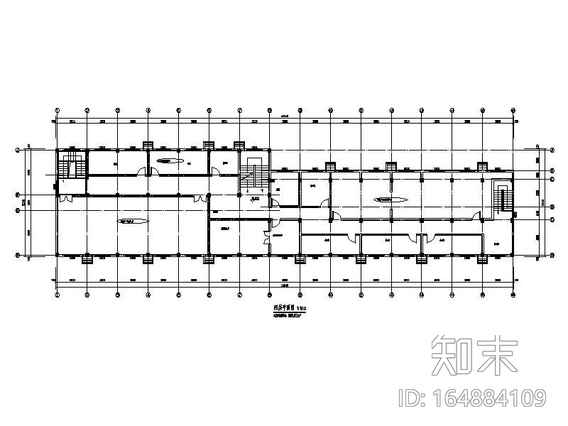 3层框架结构中学屋顶加建改造施工图(现4层)cad施工图下载【ID:164884109】