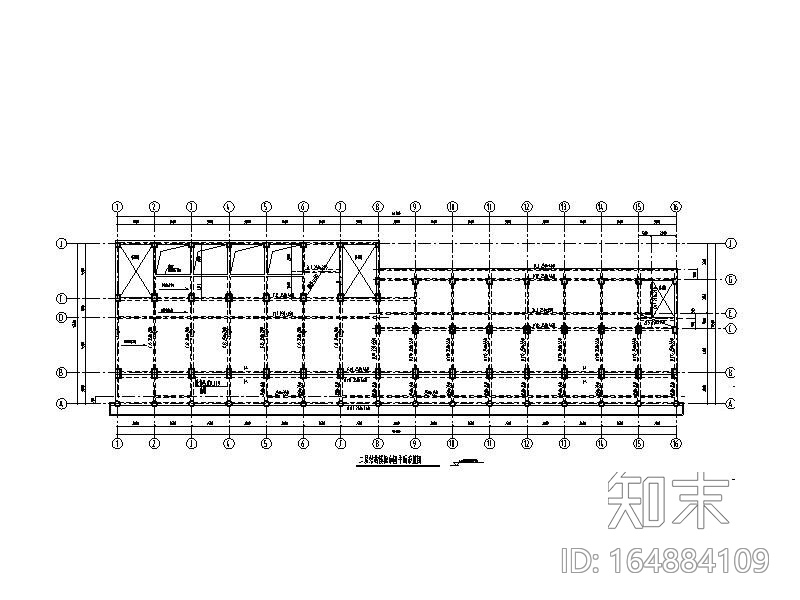 3层框架结构中学屋顶加建改造施工图(现4层)cad施工图下载【ID:164884109】