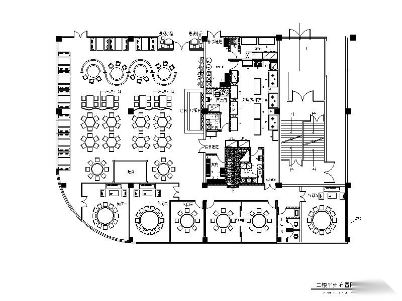 [江西]某著名品牌餐饮空间设计施工图（含效果图）施工图下载【ID:160707172】