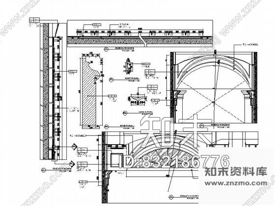 图块/节点咖啡厅走廊详图CAD下载cad施工图下载【ID:832186776】