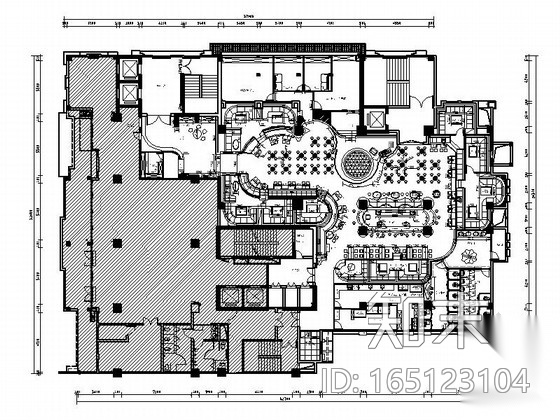 [成都]奢华慢摇吧室内装修图（含效果）施工图下载【ID:165123104】