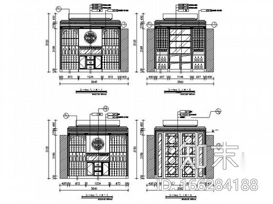 [浙江]优雅法式风格三层别墅样板间室内装修施工图（含...cad施工图下载【ID:166284188】