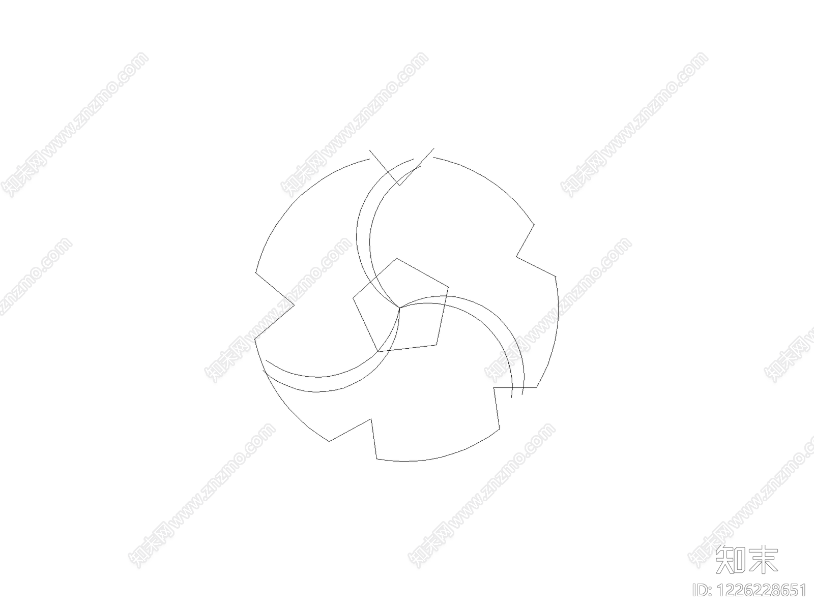 现代装饰线条CAD图纸