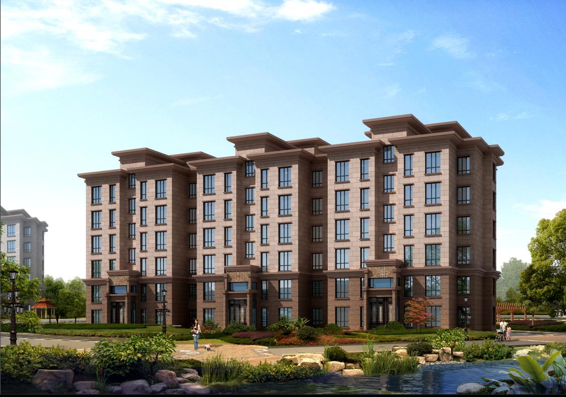 [宁夏]高层剪力墙结构住宅建筑施工图（含效果图及车库）cad施工图下载【ID:167534178】