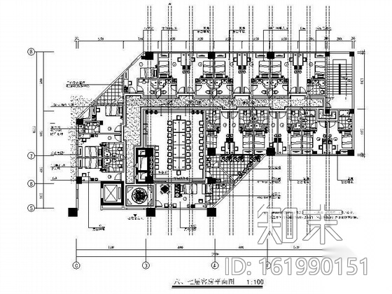 某星级酒店六、七层装修图cad施工图下载【ID:161990151】