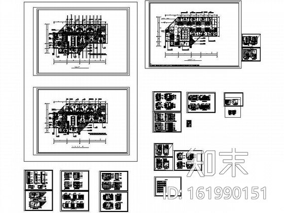 某星级酒店六、七层装修图cad施工图下载【ID:161990151】