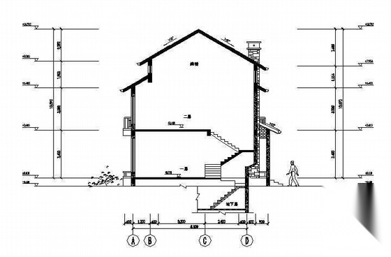 别墅建筑全套图纸cad施工图下载【ID:149904191】