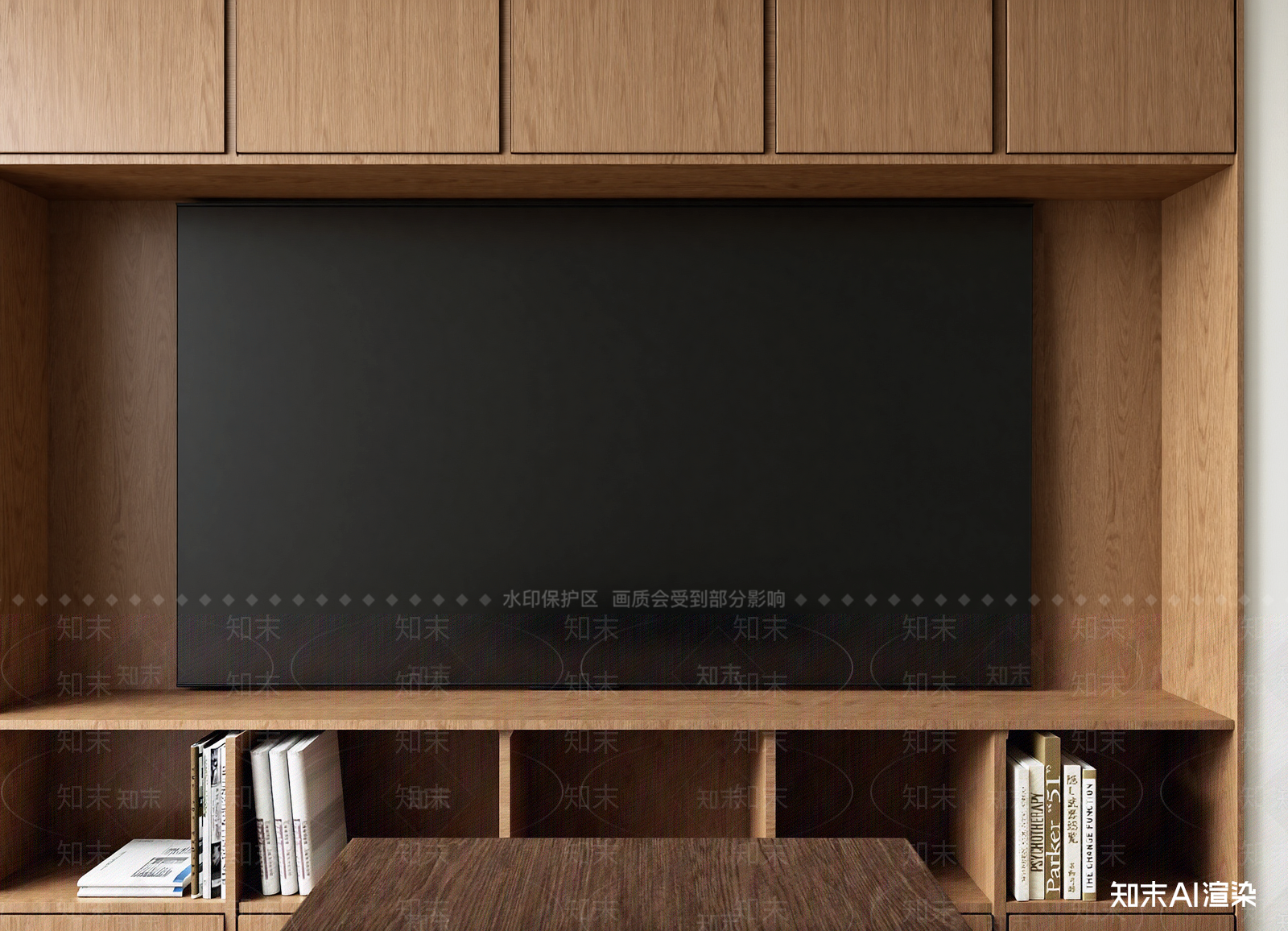 侘寂电视柜3D模型下载【ID:1214245034】
