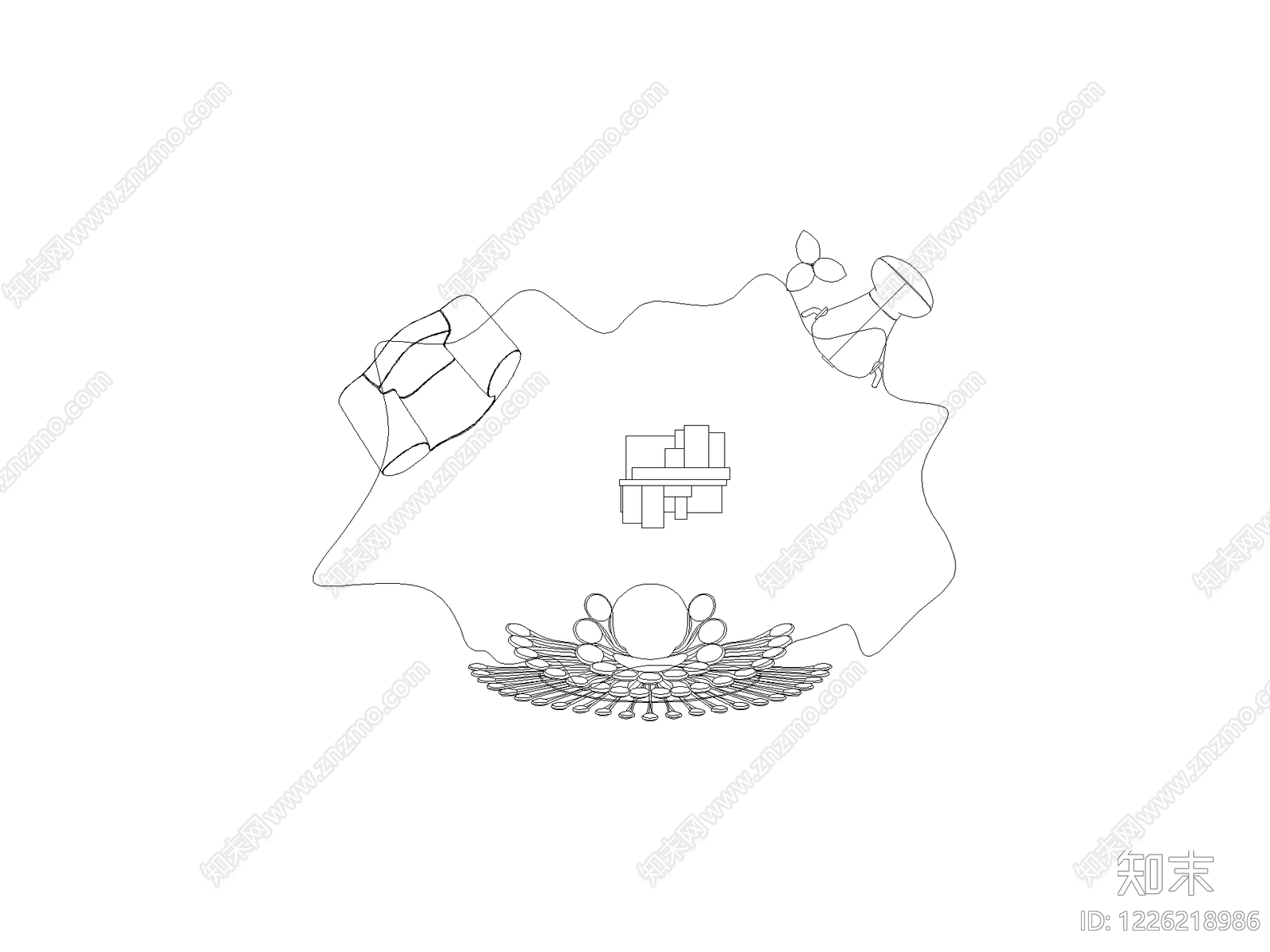 现代,极简家装图库CAD图纸