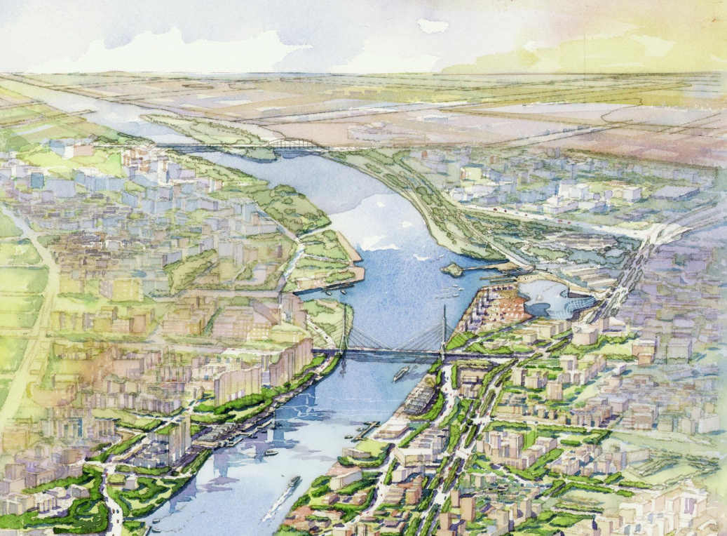 [广东]广州白鹅潭地区滨水活力生活区城市设计方案（广...cad施工图下载【ID:151724168】