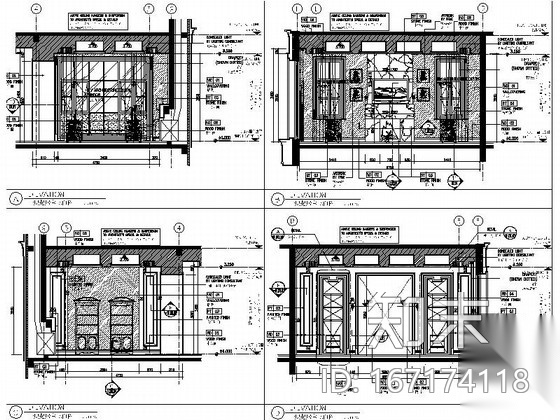 [北京]精品自然花园区现代典雅两层别墅室内装修施工图（...cad施工图下载【ID:167174118】