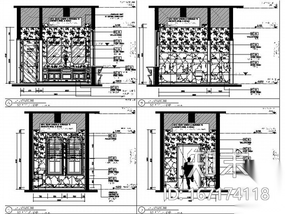 [北京]精品自然花园区现代典雅两层别墅室内装修施工图（...cad施工图下载【ID:167174118】