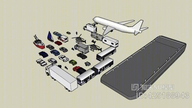 运输SU模型下载【ID:425188943】