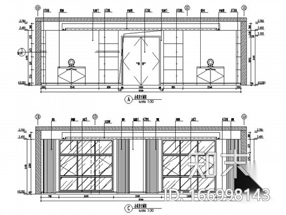 [湖南]品牌烟草制品工业公司综合服务楼装修设计施工图（...cad施工图下载【ID:166998143】