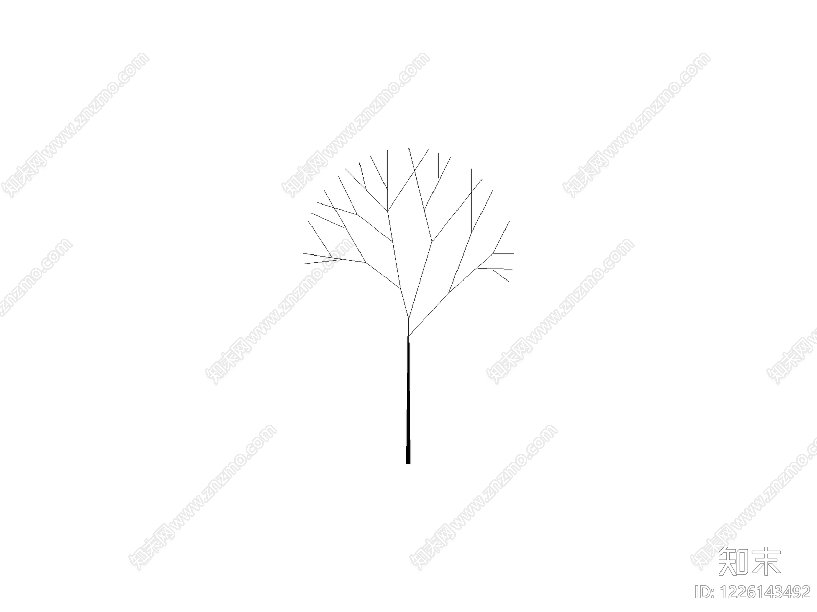 乔木种植cad施工图下载【ID:1226143492】
