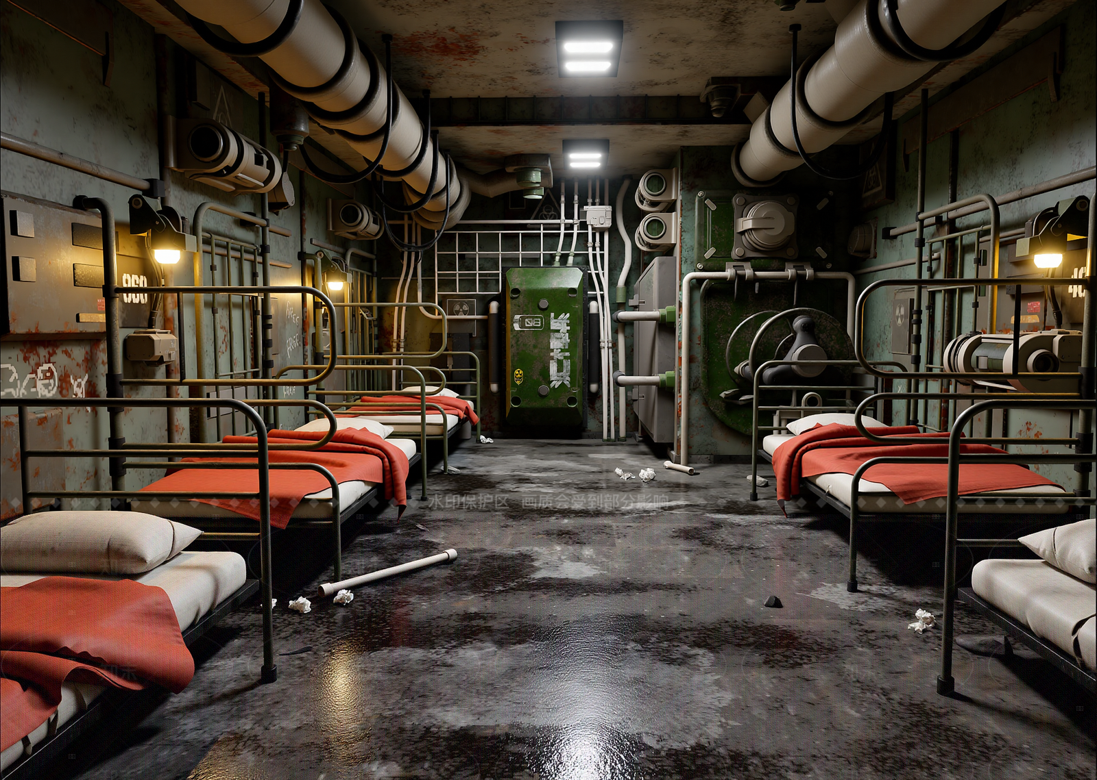 现代宿舍3D模型下载【ID:1214983292】