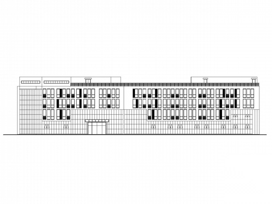 [南京]某机场四层飞行员公寓楼建筑施工图cad施工图下载【ID:167625199】