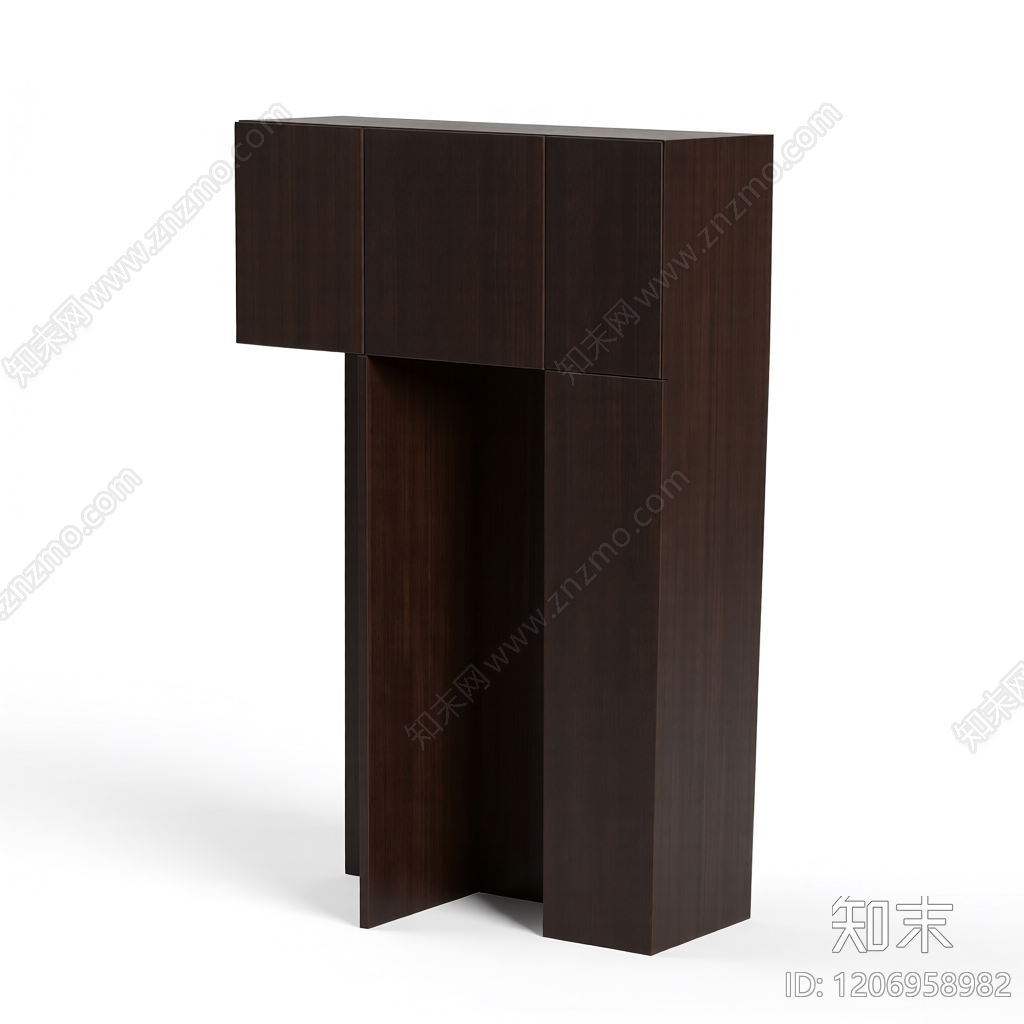 木质结构隔断3D模型下载【ID:1206958982】