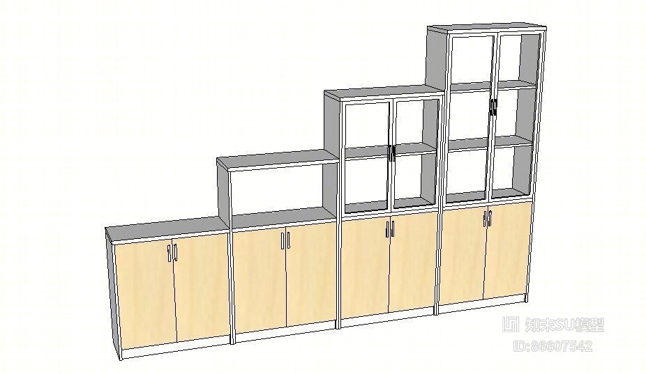 文件柜SU模型下载【ID:86607542】