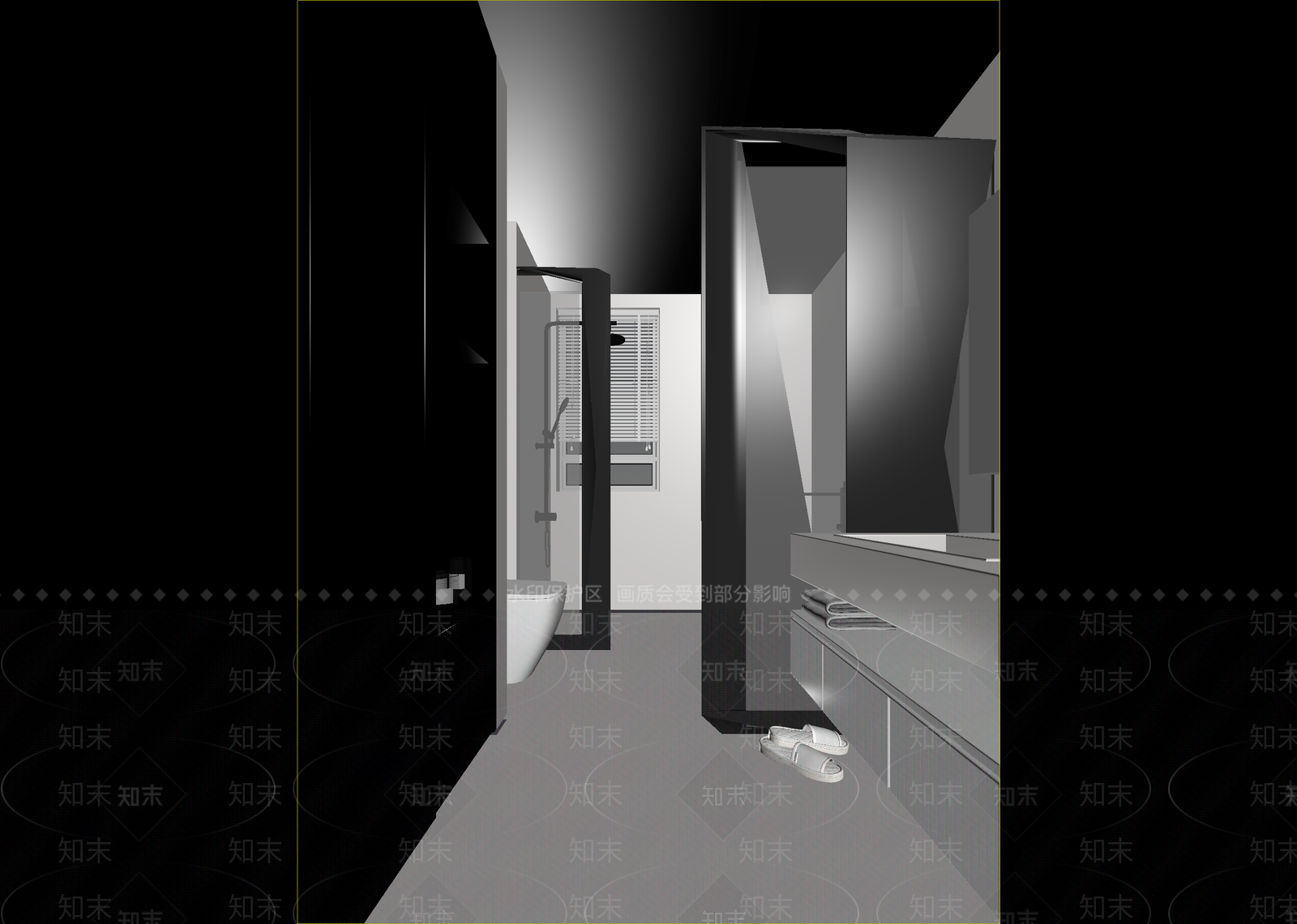 原木酒店卫生间3D模型下载【ID:1214859139】