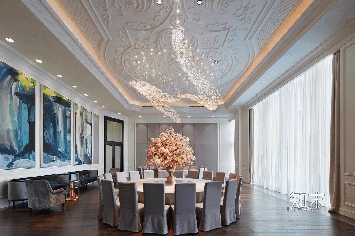 【谢蕙龄HLH】上海翠湖天地隽荟东会所丨设计方案+施工图+物料书+官方摄影施工图下载【ID:730640373】