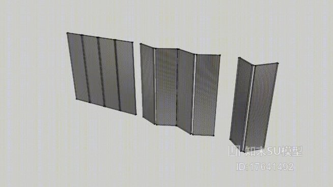 折叠门SU模型下载【ID:17641492】