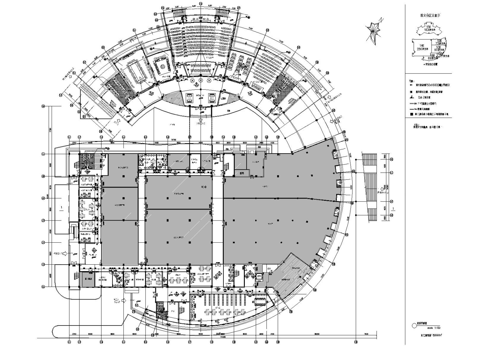 ​[江苏]盐城师范学院新校区图书馆施工图施工图下载【ID:160404149】