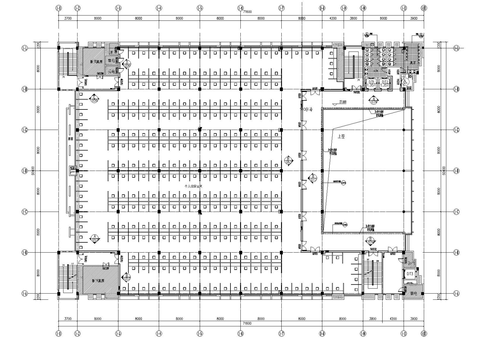 ​[江苏]盐城师范学院新校区图书馆施工图施工图下载【ID:160404149】