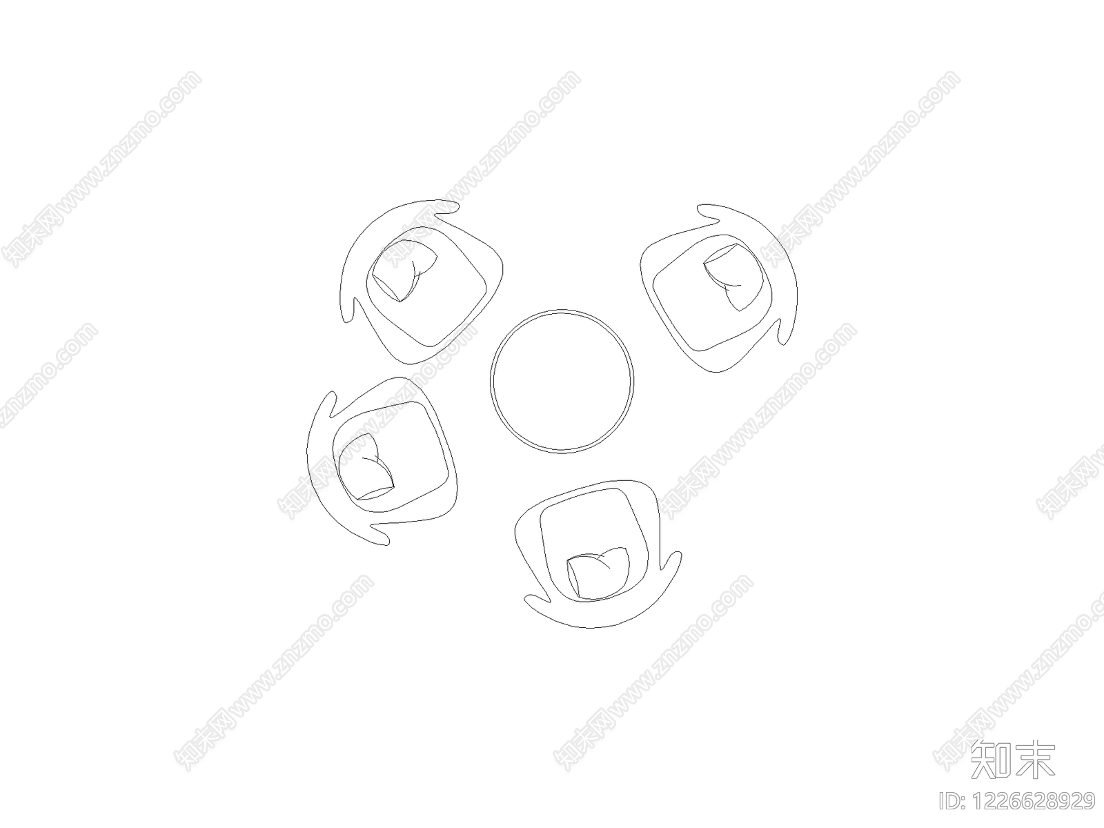 现代,意式沙发CAD图纸