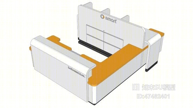 办公室前台SU模型下载【ID:318041391】