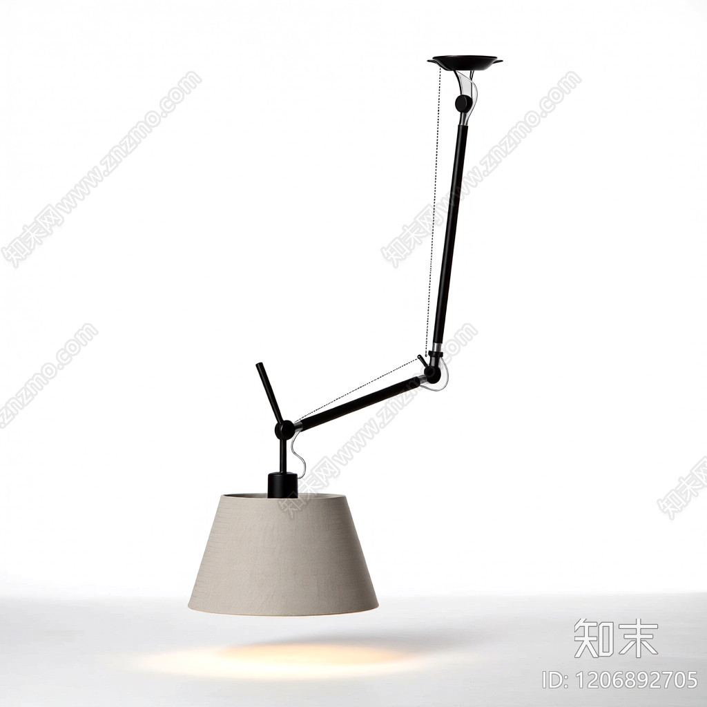 可调节台灯3D模型下载【ID:1206892705】