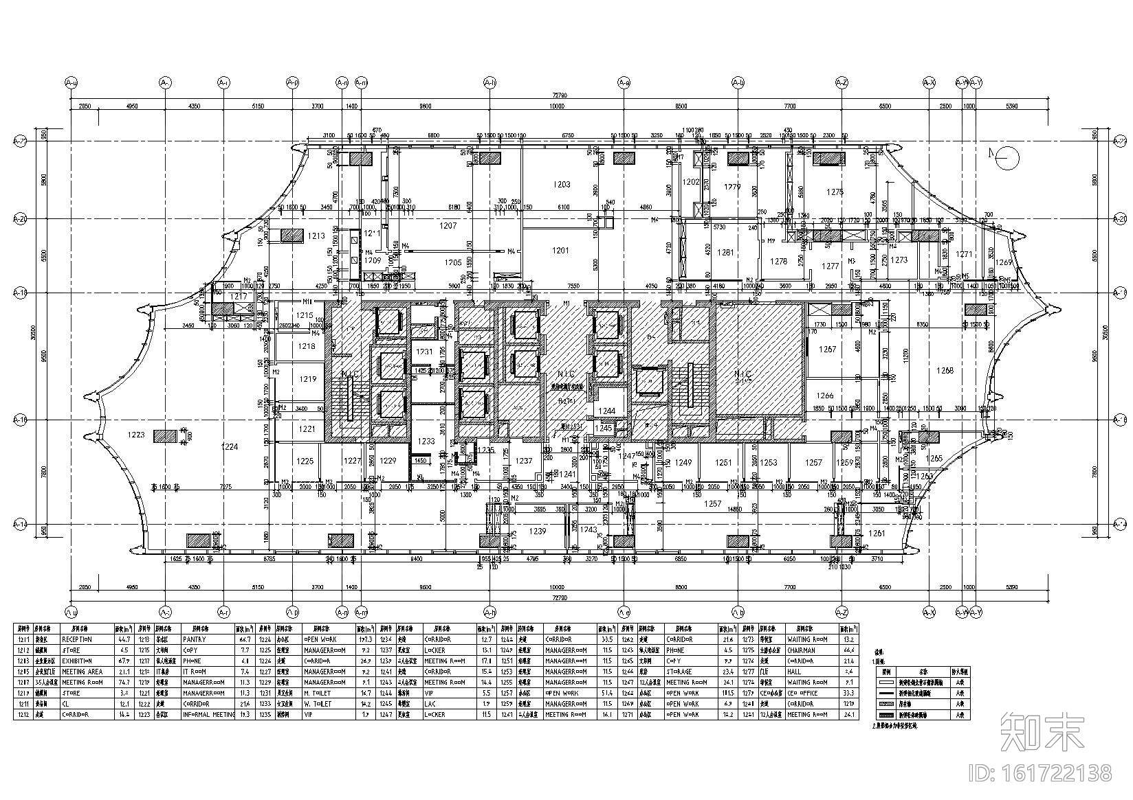 [北京]​Gensler_众美集团总部办公室施工图cad施工图下载【ID:161722138】