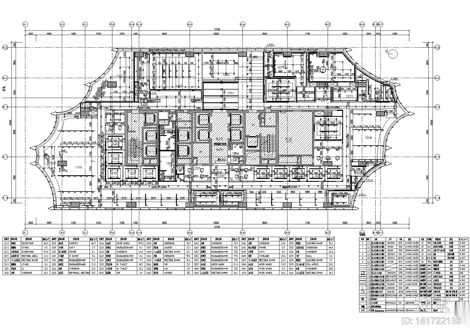 [北京]​Gensler_众美集团总部办公室施工图cad施工图下载【ID:161722138】