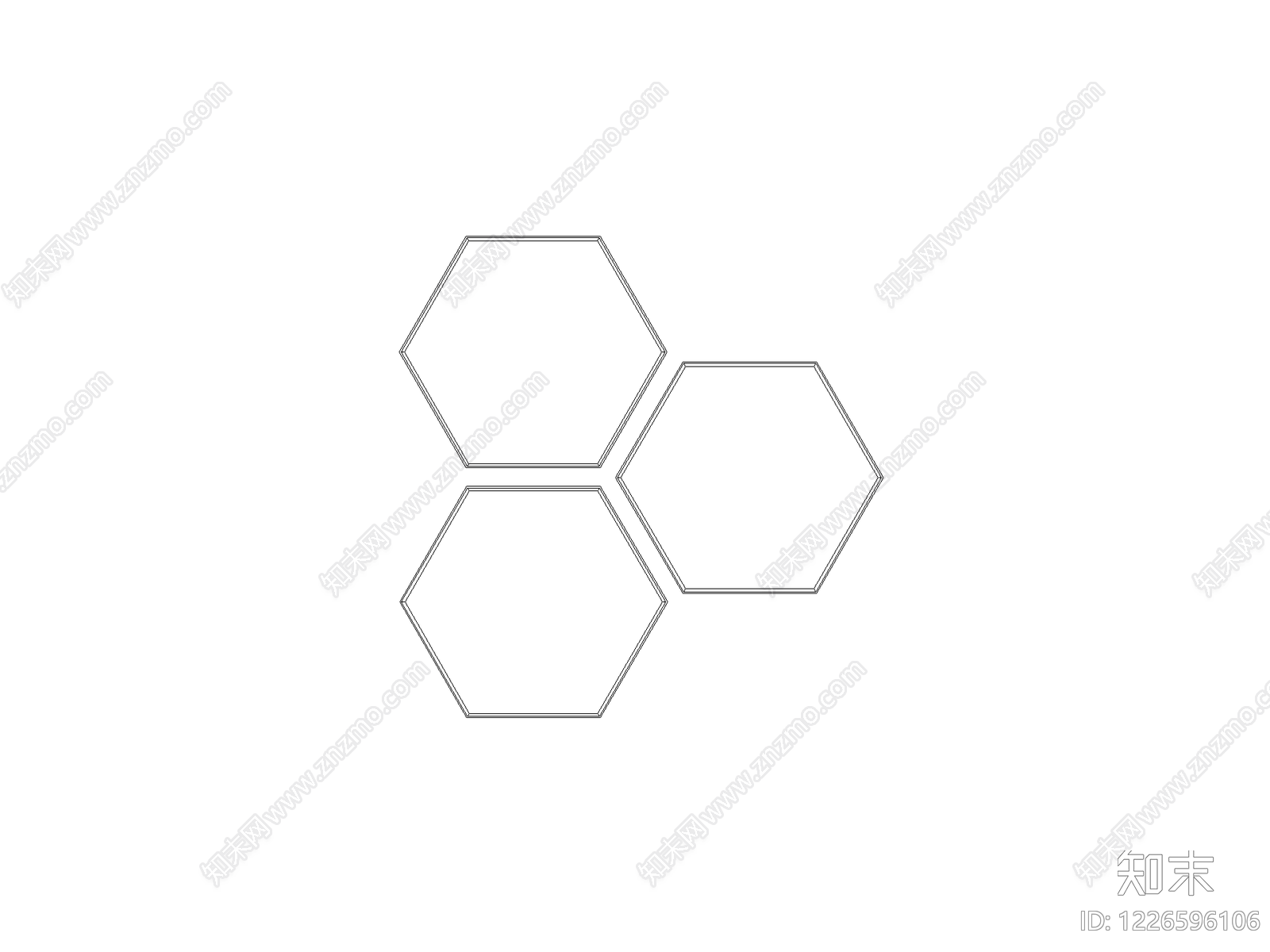 现代装饰线条CAD图纸