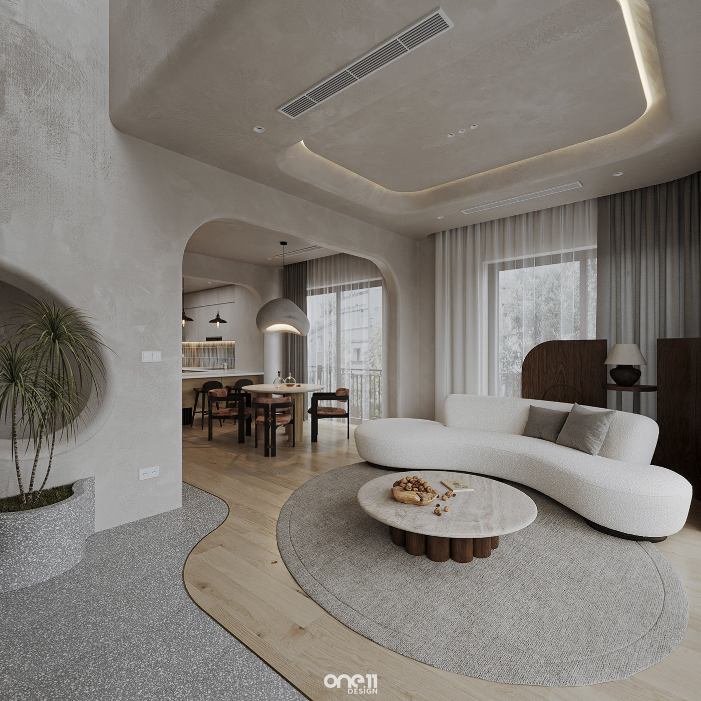 侘寂风别墅客厅设计3D模型下载【ID:1121272125】_【知末效果图】